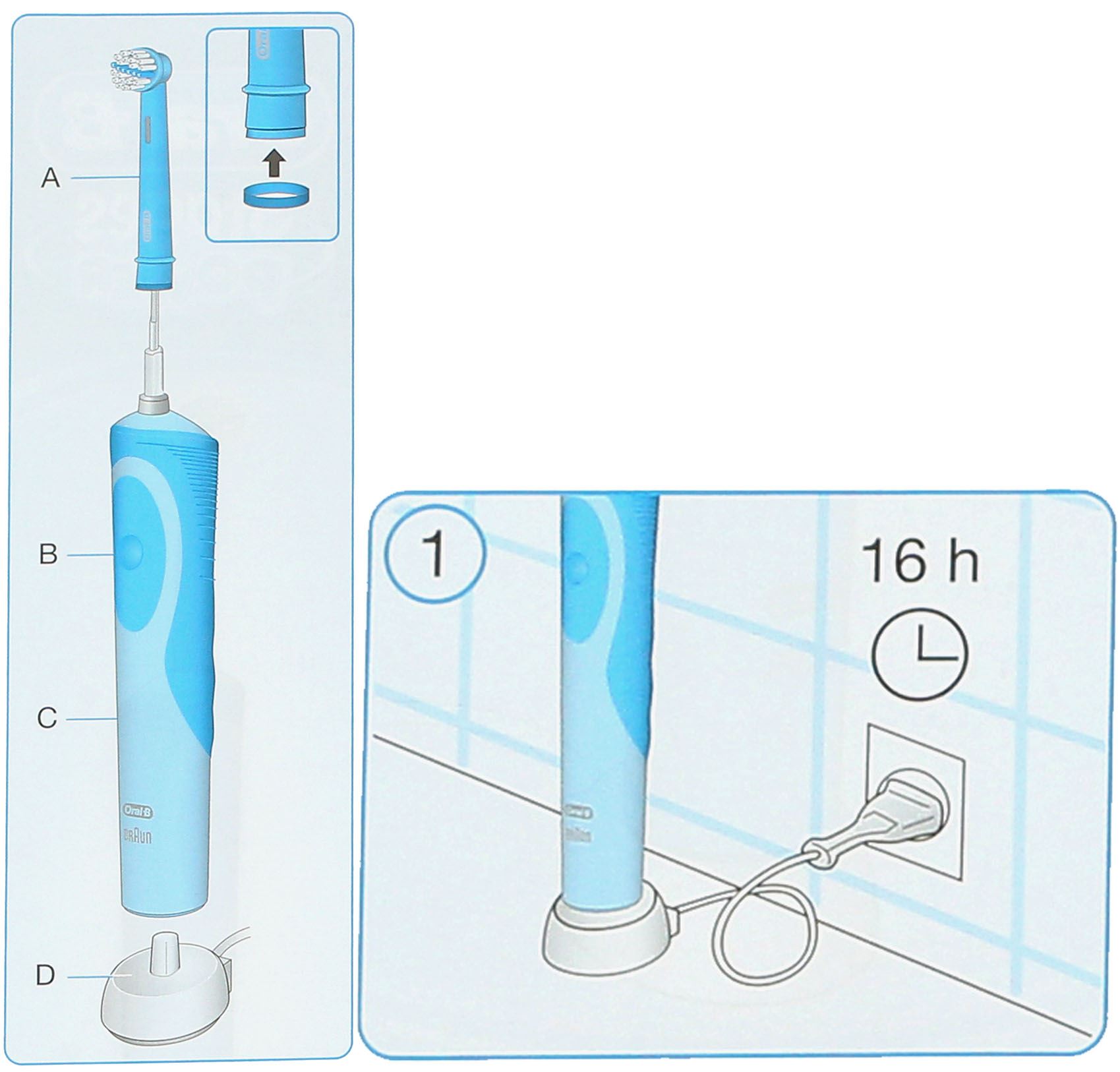 Bàn chải điện trẻ em Oral-B Vitality D12 Stages Power Frozen
