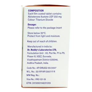 Abiratred 250mg kết hợp điều trị ung thư tuyến tiền liệt di căn lọ 120 viên