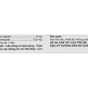 Acantan HTZ 8-12.5 trị tăng huyết áp (3 vỉ x 10 viên)