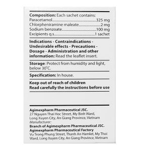 Thuốc cốm ACEgoi trị sốt, ho, sổ mũi, nhức đầu (30 gói x 3g)