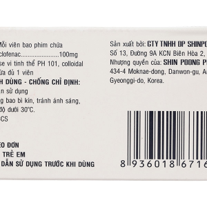 Aclon 100mg giảm đau và kháng viêm xương khớp (10 vỉ x 10 viên)