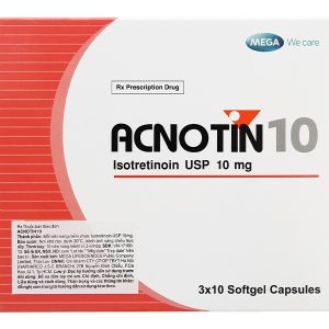 Acnotin 10 trị mụn trứng cá nặng (3 vỉ x 10 viên)