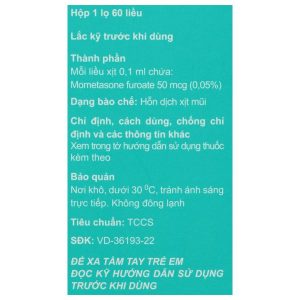 Thuốc xịt mũi Adacast điều trị triệu chứng viêm mũi theo mùa lọ 60 liều