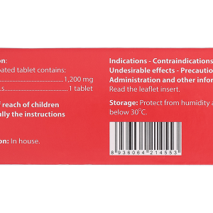 Agicetam 1200 trị triệu chứng chóng mặt, nghiện rượu (3 vỉ x 10 viên)