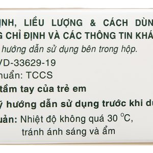 Alphachymotrypsin Mebiphar 4200 IU trị phù nề sau chấn thương (20 vỉ x 10 viên)