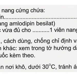 Amloboston 5 trị tăng huyết áp, đau thắt ngực (5 vỉ x 10 viên)