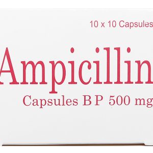 Ampicillin Brawn 500mg trị nhiễm khuẩn (10 vỉ x 10 viên)