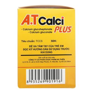 Dung dịch uống A.T Calci Plus cung cấp canxi cho cơ thể (30 ống x 10ml)
