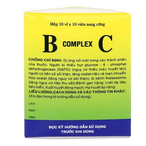 B Complex C bổ sung vitamin nhóm B và vitamin C (10 vỉ x 10 viên)
