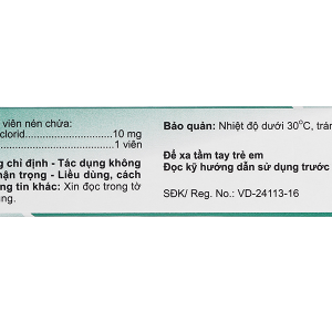 Baburol 10 mg trị hen phế quản, viêm phế quản mạn tính (3 vỉ x 10 viên)