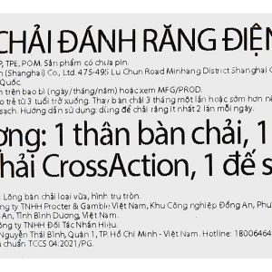 Bàn chải điện Oral-B Vitality CrossAction Blue D12.513