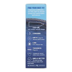 Bao cao su Durex Jeans ôm sát, bôi trơn 52.5mm hộp 3 cái