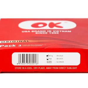 Bao cao su OK Original 49mm hộp 3 cái