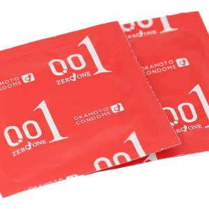 Bao cao su Okamoto 0.01 PU siêu mỏng hộp 2 cái