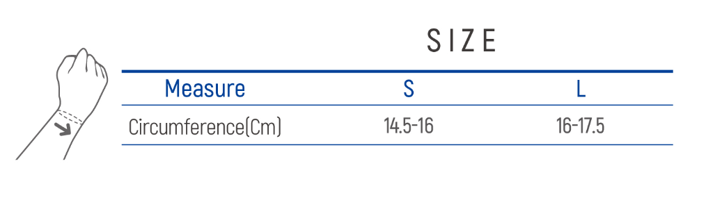 Bao đeo cổ tay đàn hồi Dr. Med DR-W011 size S Bao đeo cổ tay đàn hồi Dr. Med DR-W011 size S