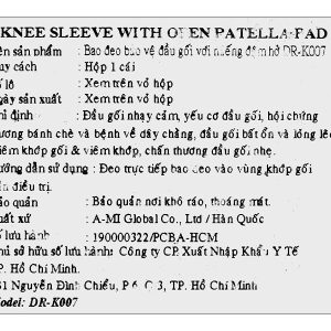 Bao đeo đầu gối Dr. Med DR-K007 size M