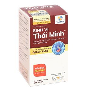 Bình Vị Thái Minh hỗ trợ giảm viêm loét dạ dày lọ 80 viên