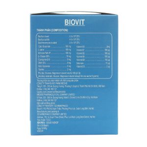 Cốm Biovit giúp ăn ngon, tăng cường sức khỏe hộp 30 gói x 3g