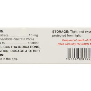 Biresort 10 trị đau thắt ngực, suy tim (3 vỉ x 20 viên)