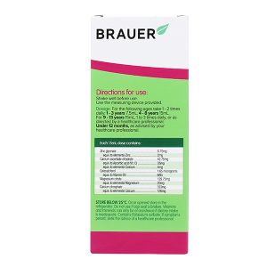 Siro Brauer Liquid Calcium with Magnesium & Zinc hỗ trợ xương và răng chai 200ml