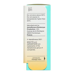 Thuốc xịt Breztri Aerosphere 160/7.2/5mcg trị bệnh phổi tắc nghẽn mạn tính chai 120 liều