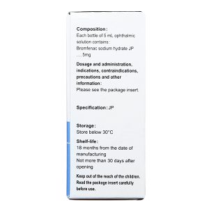Dung dịch nhỏ mắt Bronuck 0.1% trị viêm sau phẫu thuật mắt lọ 5ml