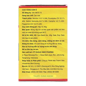 Dầu xoa Eagle Brand Yellow Balm lọ 40g