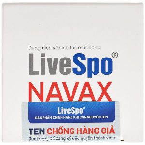 Dung dịch LiveSpo Navax giúp giảm nguy cơ viêm đường tai, mũi, họng chai 20ml