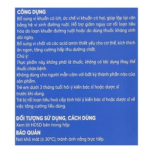 Cốm Bio-acimin Gold+ bổ sung lợi khuẩn, vitamin hộp 30 gói x 4g