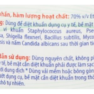 Cồn 70 độ VP sát khuẩn bề mặt chai 500ml