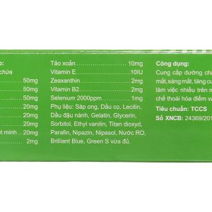 Cvin Eyes bổ mắt, hạn chế thoái hóa điểm vàng hộp 30 viên