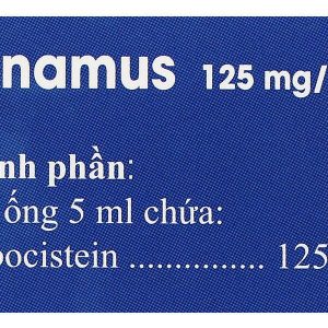 Dung dịch uống Cynamus 125mg/5ml trị ho có đàm, viêm phế quản (20 ống x 5ml)