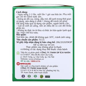 Cốm Đại Tràng Ích Nhân hỗ trợ giảm rối loạn tiêu hóa hộp 10 gói x 8g