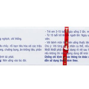 Đại Tràng Nhất Nhất trị viêm đại tràng, rối loạn tiêu hóa (2 vỉ x 10 viên)