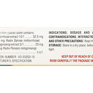 Đan Sâm - Tam Thất phòng và chứng trị đau thắt ngực (4 vỉ x 10 viên)