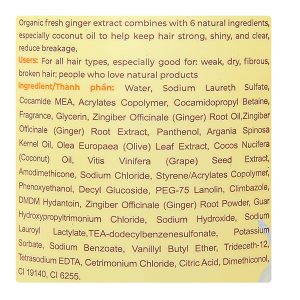 Dầu gội Thảo dược Gừng dừa Cocay Hoala sạch gàu, giảm gãy rụng chai 440g