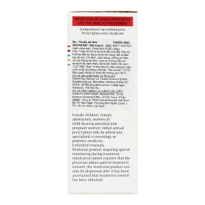 Dung dịch uống Depakine 200mg/ml điều trị các thể động kinh khác nhau chai 40ml