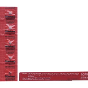 Difelene 50mg giảm đau, kháng viêm xương khớp (1 vỉ x 10 viên)
