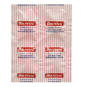 Dolfenal 500mg trị cơn đau nhẹ đến trung bình (25 vỉ x 4 viên)