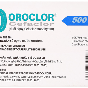 Doroclor 500mg điều trị nhiễm khuẩn (2 vỉ x 10 viên)