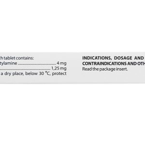 Dorover Plus 4mg/1.25mg trị tăng huyết áp (1 vỉ x 30 viên)