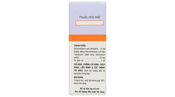 Dung dịch nhỏ mắt Tobidex điều trị viêm mắt chai 5ml