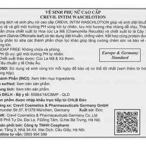 Dung dịch vệ sinh phụ nữ Crevil chống viêm, cân bằng pH chai 100ml