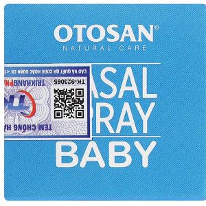Dung dịch xịt mũi Otosan Nasal Spray Baby giúp giảm nghẹt mũi, sổ mũi, viêm mũi chai 20ml