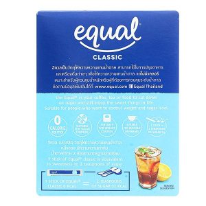 Đường ăn kiêng Equal Classic hộp 100g (100 gói x1g)