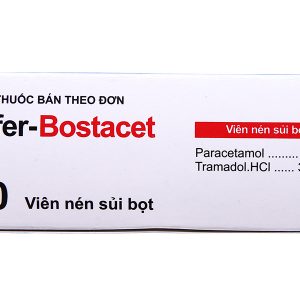 Viên sủi Effer-Bostacet trị các cơn đau trung bình đến nặng (5 vỉ x 4 viên)