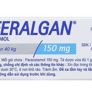 Bột sủi Efferalgan 150mg giảm đau từ nhẹ đến vừa, hạ sốt (12 gói x 0.606g)