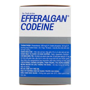 Viên sủi Efferalgan Codeine giảm đau, hạ sốt (10 vỉ x 4 viên)