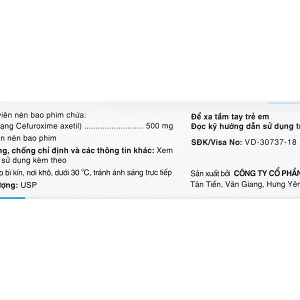 Efodyl 500mg trị nhiễm khuẩn (2 vỉ x 10 viên)