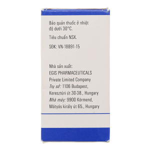 Egilok 50mg trị tăng huyết áp, đau thắt ngực chai 60 viên